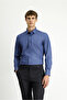 Long Sleeve Slim Fit Slim Fit Sports Pattern Cotton Denim Shirt
