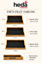 Marcella 3-Piece Navy Blue Patterned Tray with Marble Pattern - 2