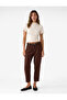 Carrot Cut Pants with Belt Detail and Ankle-Length Pockets
