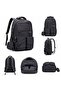 Dp Casual a Quality Cream Multi-Compartment Water Repellent School Sports Travel Daily Lightweight Fabric Backpack 7-2 - 3