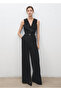 Striped Jumpsuit with Belt - 2
