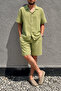 Male, Apash Collar, Summer, 100% Cotton, Muslin Weaving, Top-Down Suit G14-303