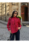 Red Striped Shirt with Scarf Detail - 3236 - 5