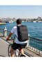 Dp Casual a Quality Khaki Multi-Compartment Water Repellent Sports Travel Daily Lightweight Fabric Backpack 4-9 - 2
