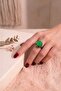 Authentic Bronze Ring - Bohemian Style Handmade Women's Accessory with Stones