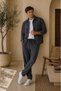 Men's Cotton Fabric Shirt and Pants Set - 3