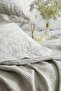 Pamela Jacquard Muslin Bedspread Set 100% Cotton Double Size Gray - 2