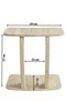Type C Laptop Stand with Wheels – Side Table for Sofa, Multi-Purpose Modern Travertine Side Table - 7