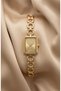 Stella Women's Steel Watch Gold Color Old Money Vintage Chain Band Rectangular Case Luxury Elegant Stylish Women's Wristwatch |   Luxury Limited Edition 2026 - 3