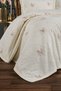 Valencia Modern Chenille Jacquard Dowry Double King Size Pique Cover Set / Bedspread Set 3 Pieces - 3