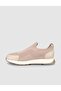 Beige Summer Men's Knitwear Shoes with Leather Detail - 4