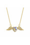 Heart Winged Women's Necklace 316L Stainless Steel Luminous Gift - 2