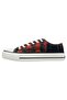 Men's vegan black sneakers - japanese skull design - 3