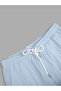 Men Light Blue Jacquard Detail Short Sleeve Button Front Shirt and Shorts Co-Ords - 4