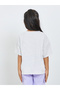 Girls Graphic Print Dropped Shoulder Short Sleeve T-Shirt - 4
