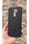 حافظة مطاطية كلاسيكية متوافقة مع هاتف Redmi 9 مصنوعة من السيليكون الأسود بنمط قلب صغير ممتص للصدمات - 4