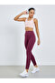 Burgundy Broad Waist Side Pocket Leggings