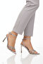 Silver High Sole Lightweight Women's Heeled Shoes 681137 Z - 3