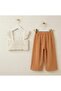 Fisto Blazer Linen Pants Girls' Top and Bottom Set - 4