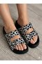 White Zebra Double Buckle Orthopedic Daily Slippers - 2