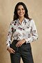 قميص MY FASHION بأزرار وطباعة تجريدية - 3