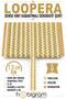 Gold Cream Loopera Dense Knit Embossed Decorative Ribbon – Premium Handcrafted Ornament 5 Meters