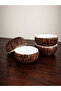 Handmade Decorative Set of 4 Snack Bowls 12X12 cm |   Unbreakable Presentation Bowl - 2
