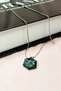 Obsidian Natural Stone Handmade Necklace with Chain: 2 cm Chain: 20 cm Boxed Mudanis - 2