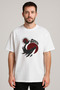 Gojira Printed Crew Neck White T-Shirt T-Shirt