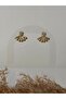 Heart Detailed Fan Model Steel Earrings - 4