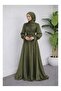 Minya Drapeli Yoryo Tesettür Evening Dress - 4