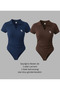 Polo Collar Ribbed Lycra Premium Bodysuit