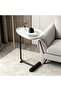 C-shaped compact side table