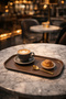 10 Pieces Tray 29 cm Plastic Serving Tray, Presentation Tray Coffee Tray-29 cm X 20 Cm-Brown - 3
