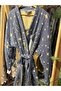 3 Layer Jacquard Owl Patterned Oversize Premium Muslin Kimono, 100% Cotton, Breathable, Beach and Resort - 7