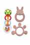 3-Piece Rattle Teether Set
