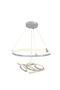 Modern Lighting, Chandelier, Light, Chinese Knot, Chrome Color, 45x15 cm, Suitable for bedroom and living room, Adjustable height