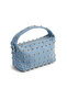 Women's Mini Size Staple-Detail Denim Hand and Shoulder Bag - 2