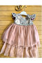 Mevlitlik Short Front Long Back Sequined Baby Evening Dress - Dryrose - 4
