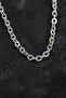 316L Steel Silver Color Rolo Chain Men's Necklace -