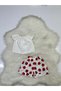 Girl's 2-Piece Set: Madonna Collar White Blouse & Fruit Patterned Shorts Set - 3