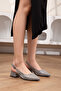 Women's Laser-Engraved Detailed Adjustable Back Strap Lightweight Heeled Shoes {Including 41/42/43 Special Large Sizes} - 3