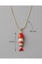 Aquira Mineli Hanging Fish Necklace - 2