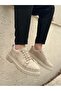 Men's Casual Shoes Cream Suede Smart Rubber Laces High Sole Ba0245
