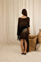 Vieste Asymmetrical Slim Black Knitwear Crop - 5