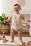 100% Organic Cotton Snap Fastener Sleeveless Baby Bodysuit 5-Pack - 7