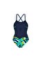 بدلة سباحة W TEXTURE SWIMSUIT TIE BACK MULTI NAVY-NAVY - 4