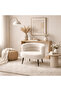 Single Chair with Backrest - White