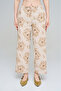 Women's Large Floral Embroidery Sequin Embroidered Relaxed Cut Pants
