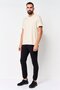 Men Sportswear Fit Short Sleeve Training T-Shirt, Beige - 2